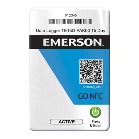 go nfc reader emerson|emerson nfc logger manual.